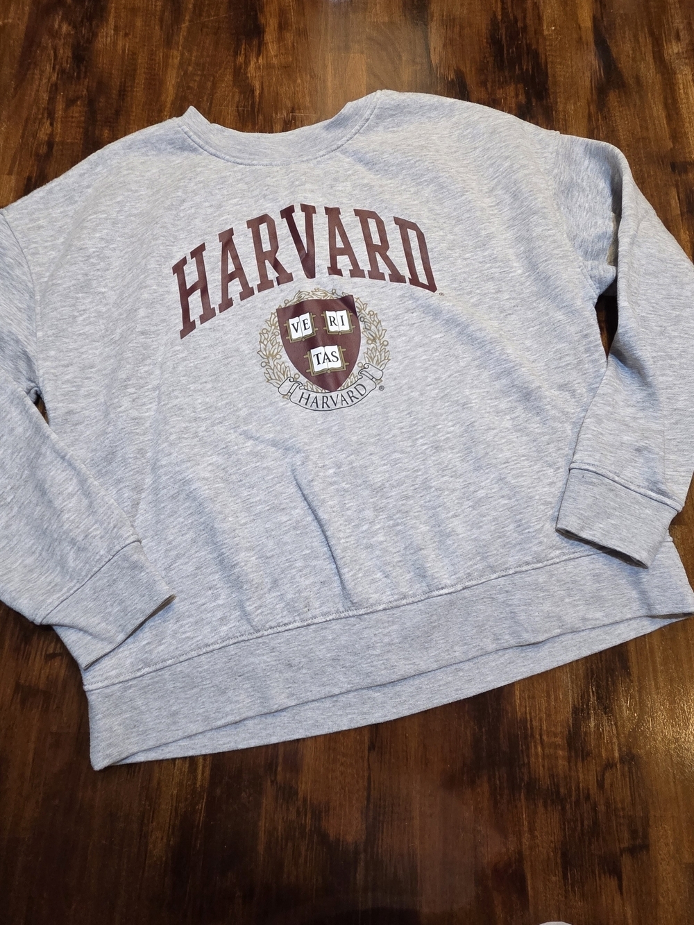 Harvard University Crewneck Sweatshirt Mens M Gray Crewneck Fleece Preppy